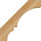 Ekena Millwork 6"W x 18"D x 18"H Balboa Rough Sawn Knee Brace, Western Red Cedar BRC06X18X18BOA00RWR - alternate 2